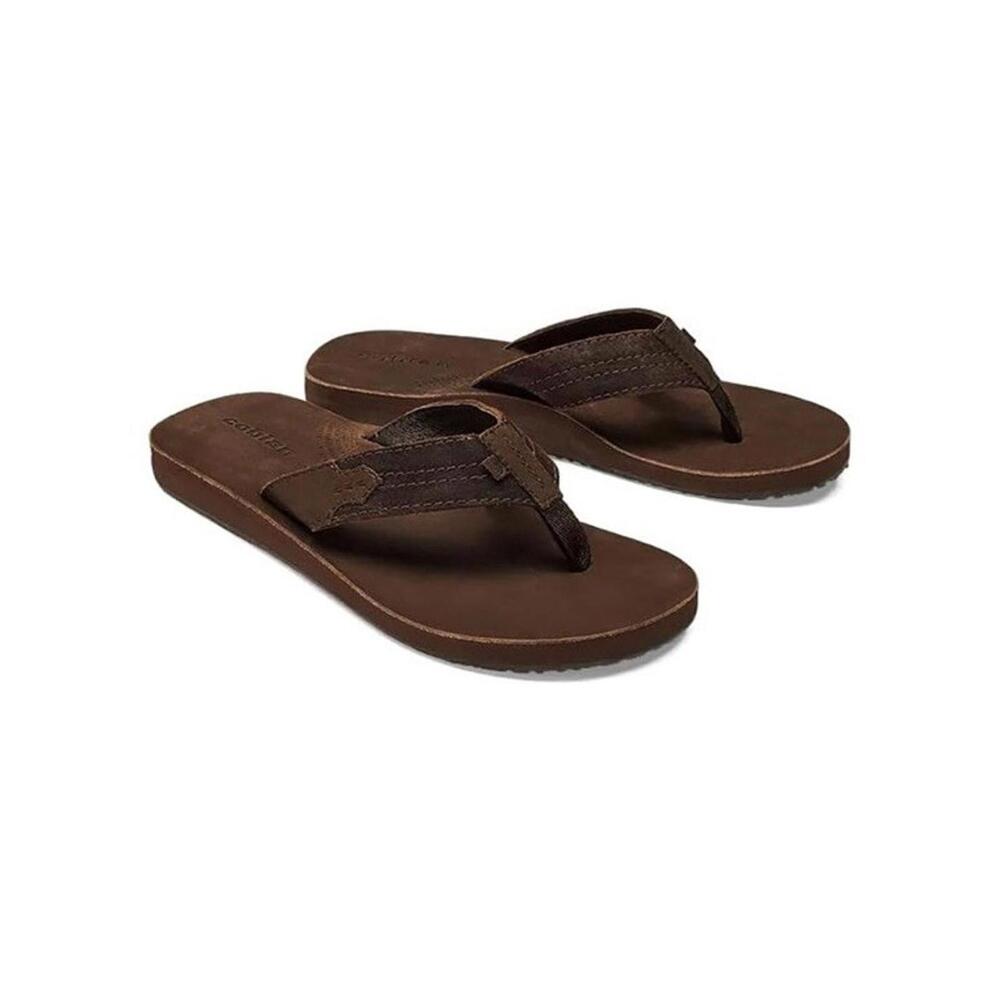 COBIAN Men's Lazo Brown Flip Flop Sandals LZO24-200 Size 8 - Picture 4 of 11